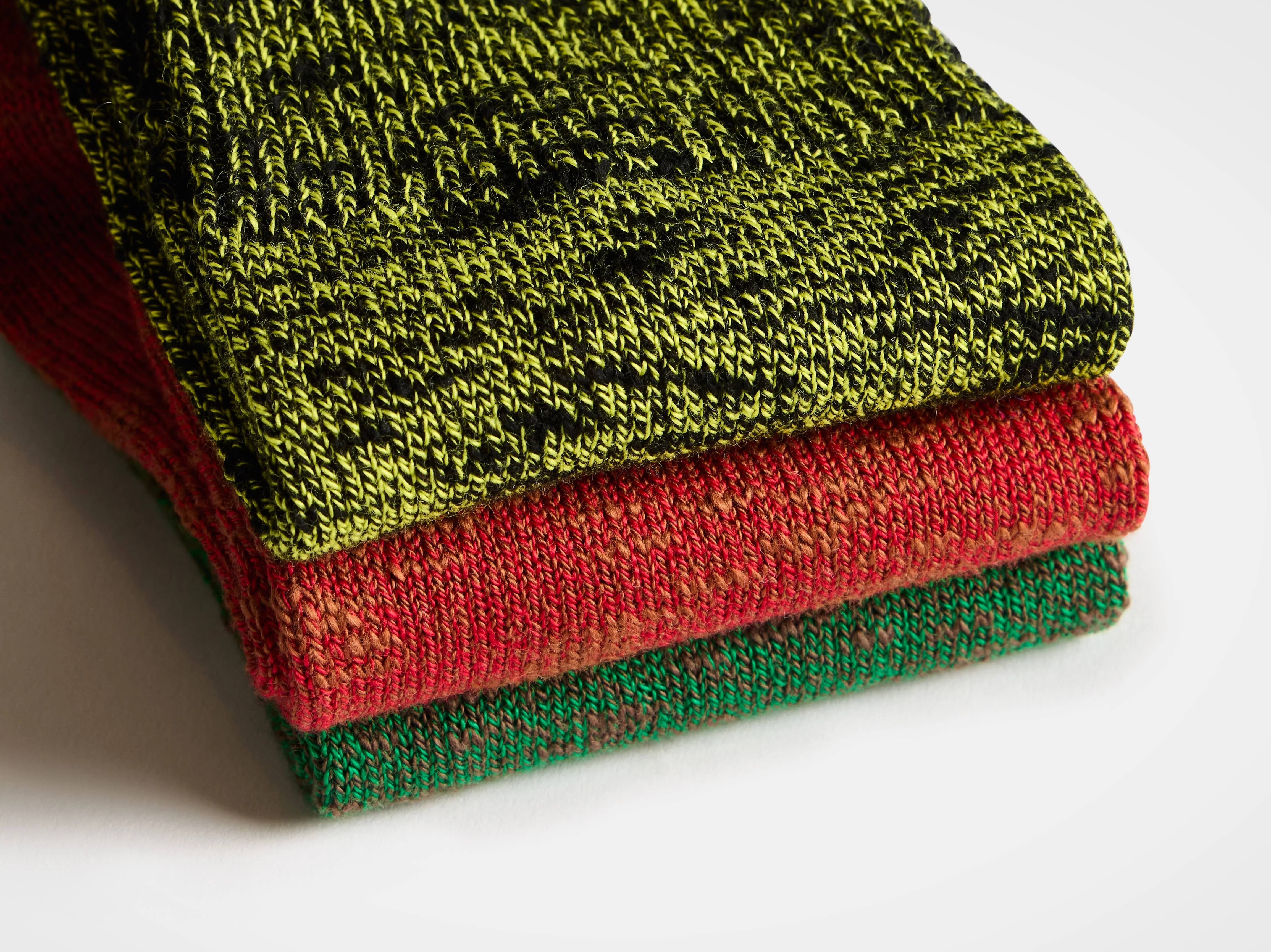 COTTON SLUB SOCK IN RED - Image 3