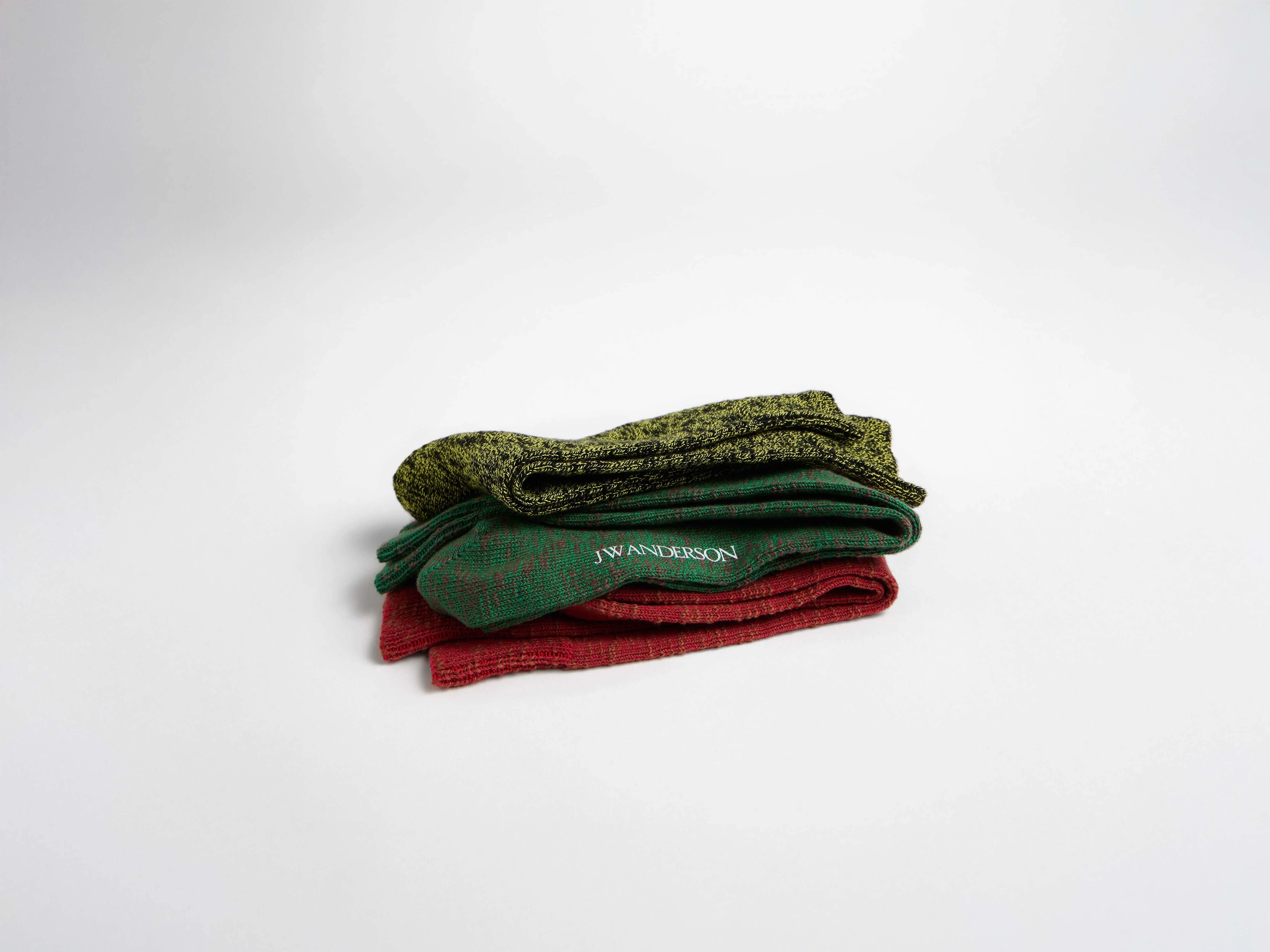 COTTON SLUB SOCK IN RED - Image 5