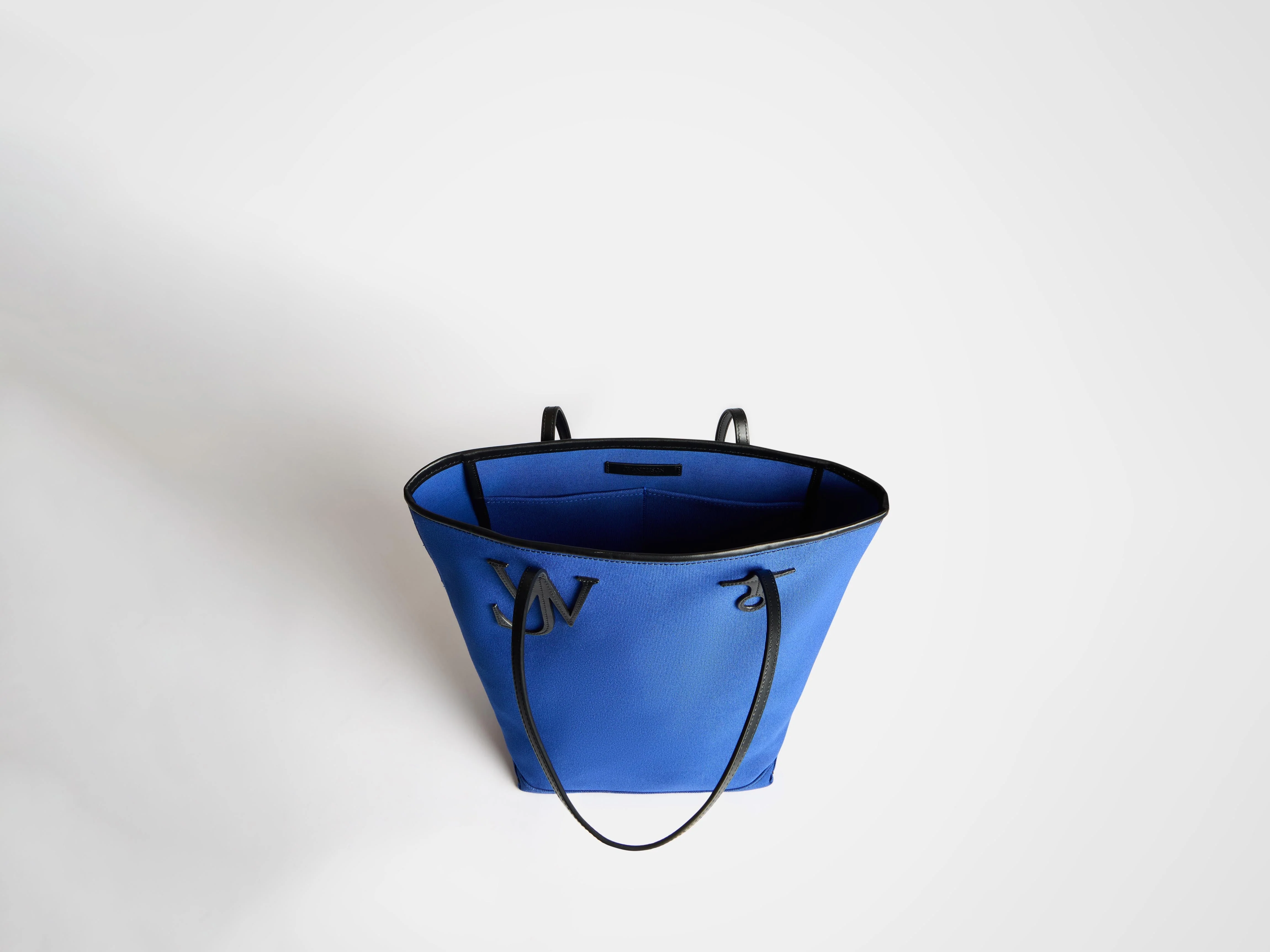 LARGE ANCHOR CANVAS & LEATHER TOTE IN BLUE - Image 6