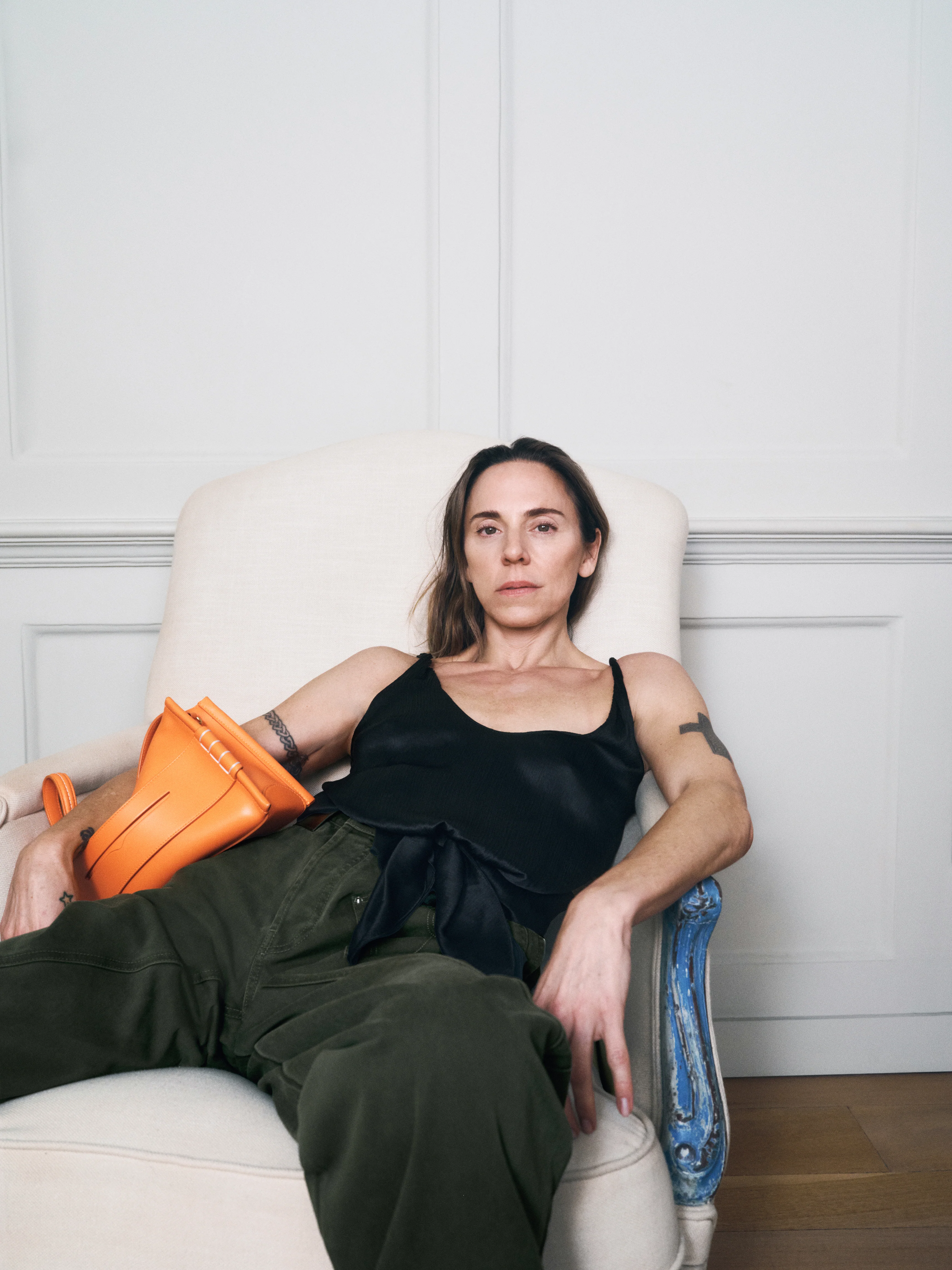 LOAFER BAG IN BRIGHT ORANGE LEATHER - Image 9