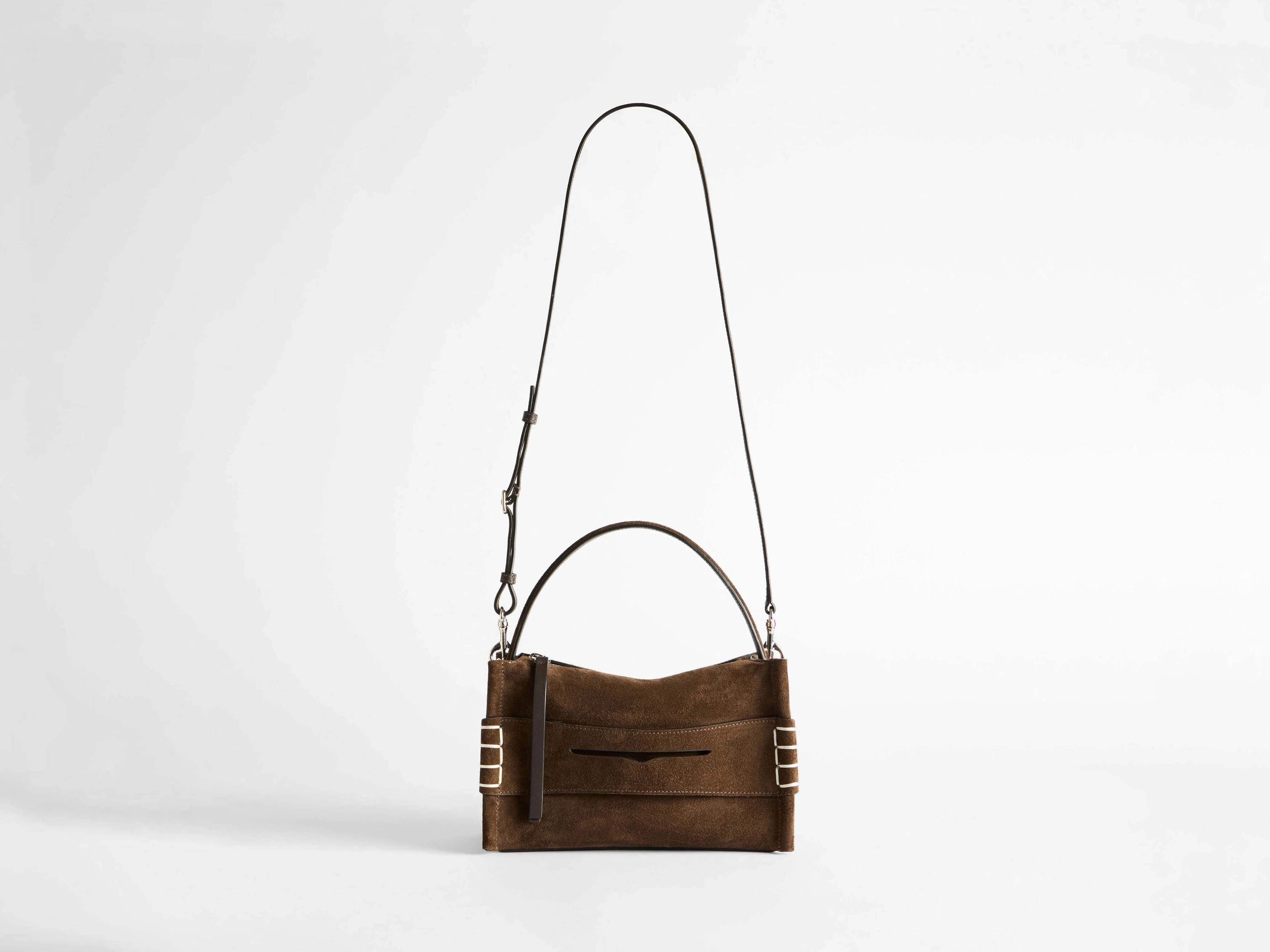 LOAFER BAG IN BROWN SUEDE - Image 6