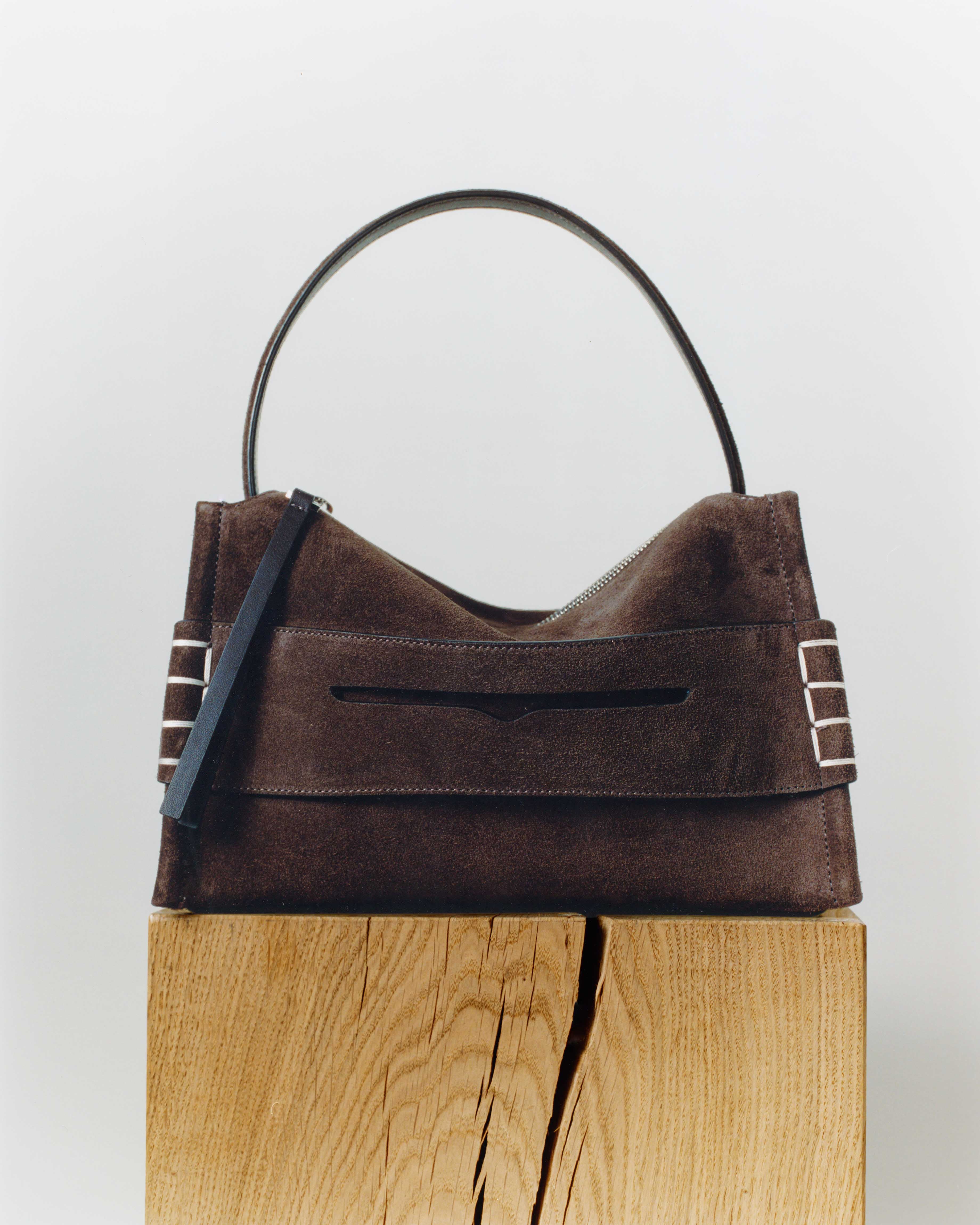 LOAFER BAG IN BROWN SUEDE - Image 7