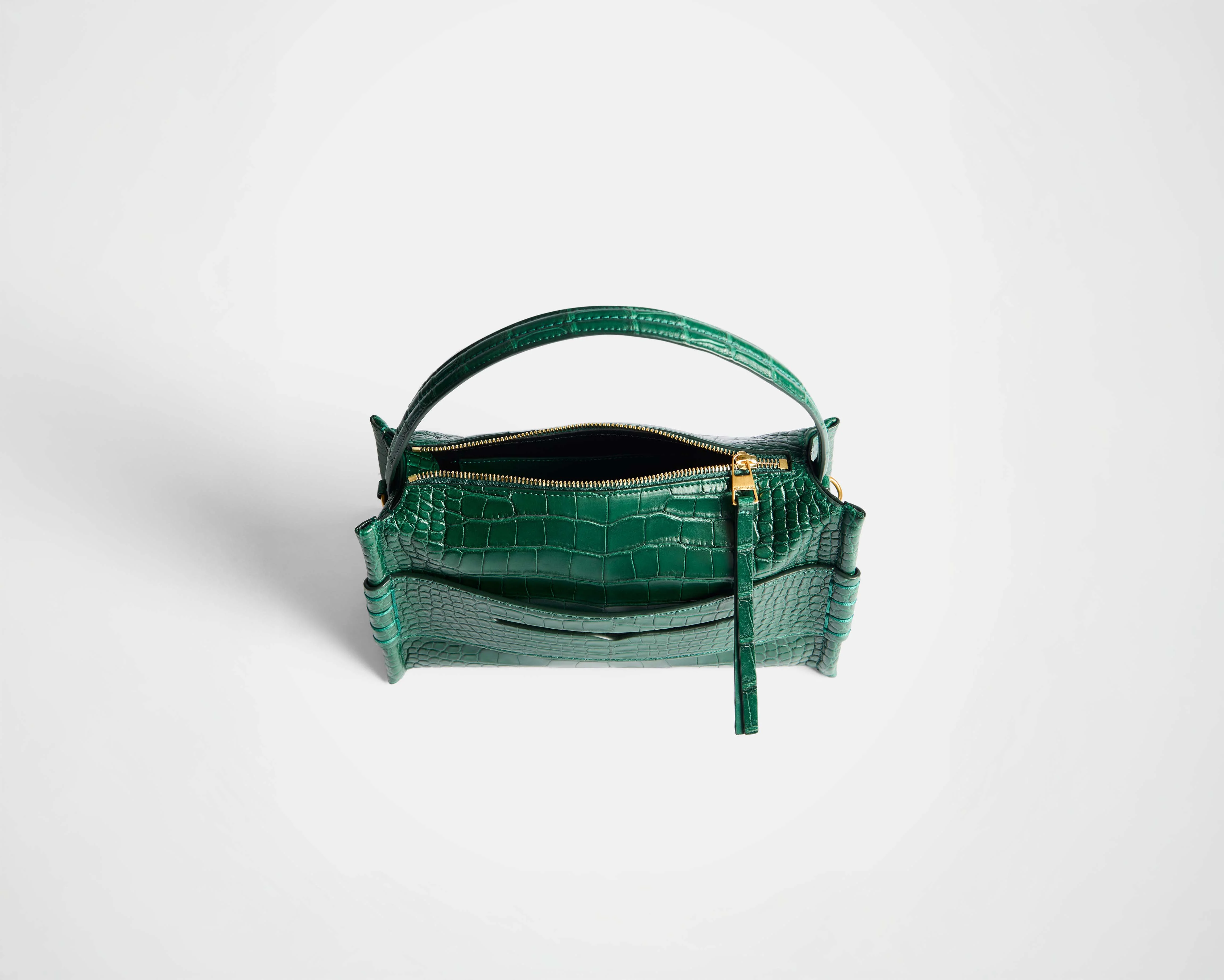 LOAFER BAG IN PINE GREEN ALLIGATOR LEATHER - Image 3
