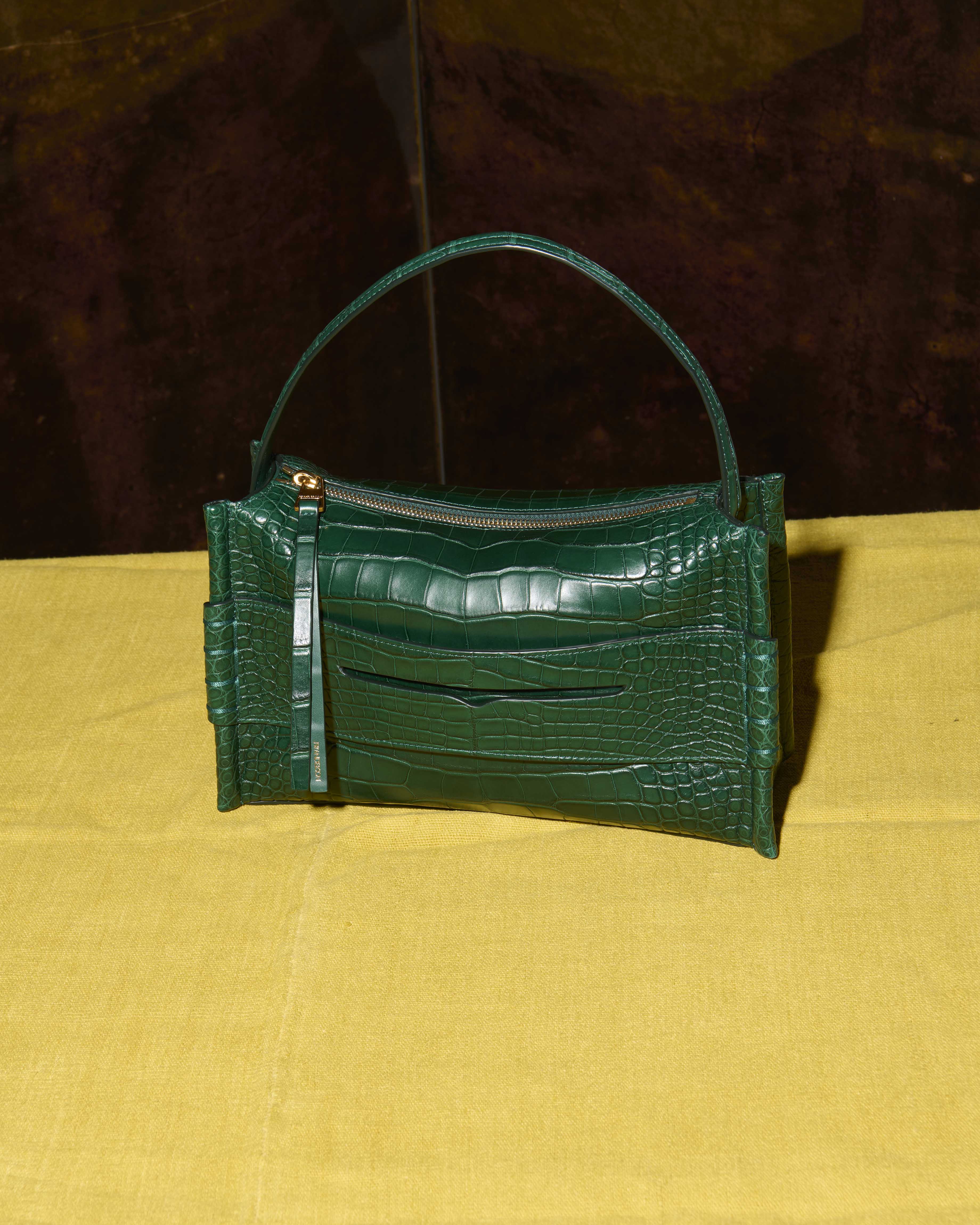LOAFER BAG IN PINE GREEN ALLIGATOR LEATHER - Image 5