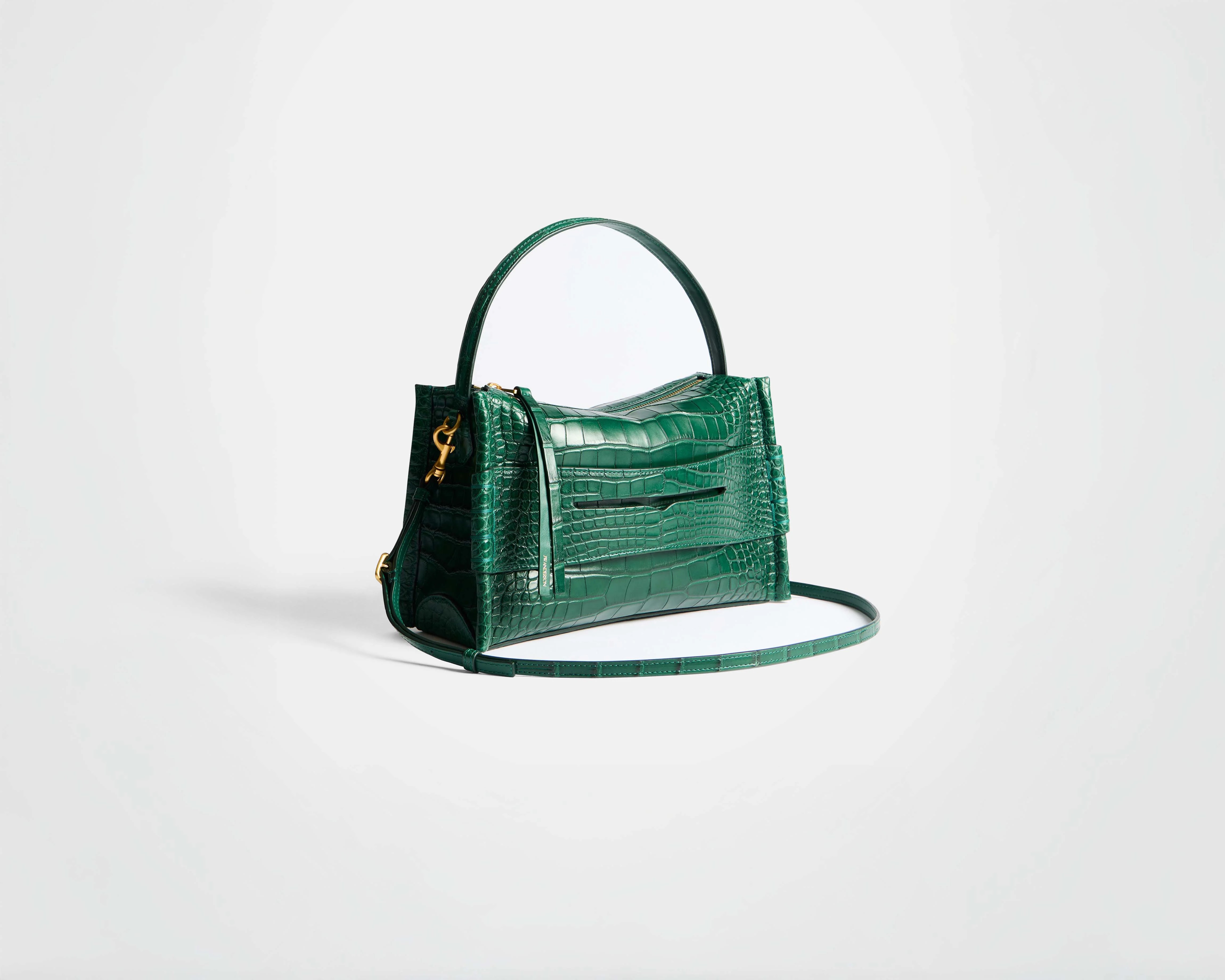 LOAFER BAG IN PINE GREEN ALLIGATOR LEATHER - Image 6