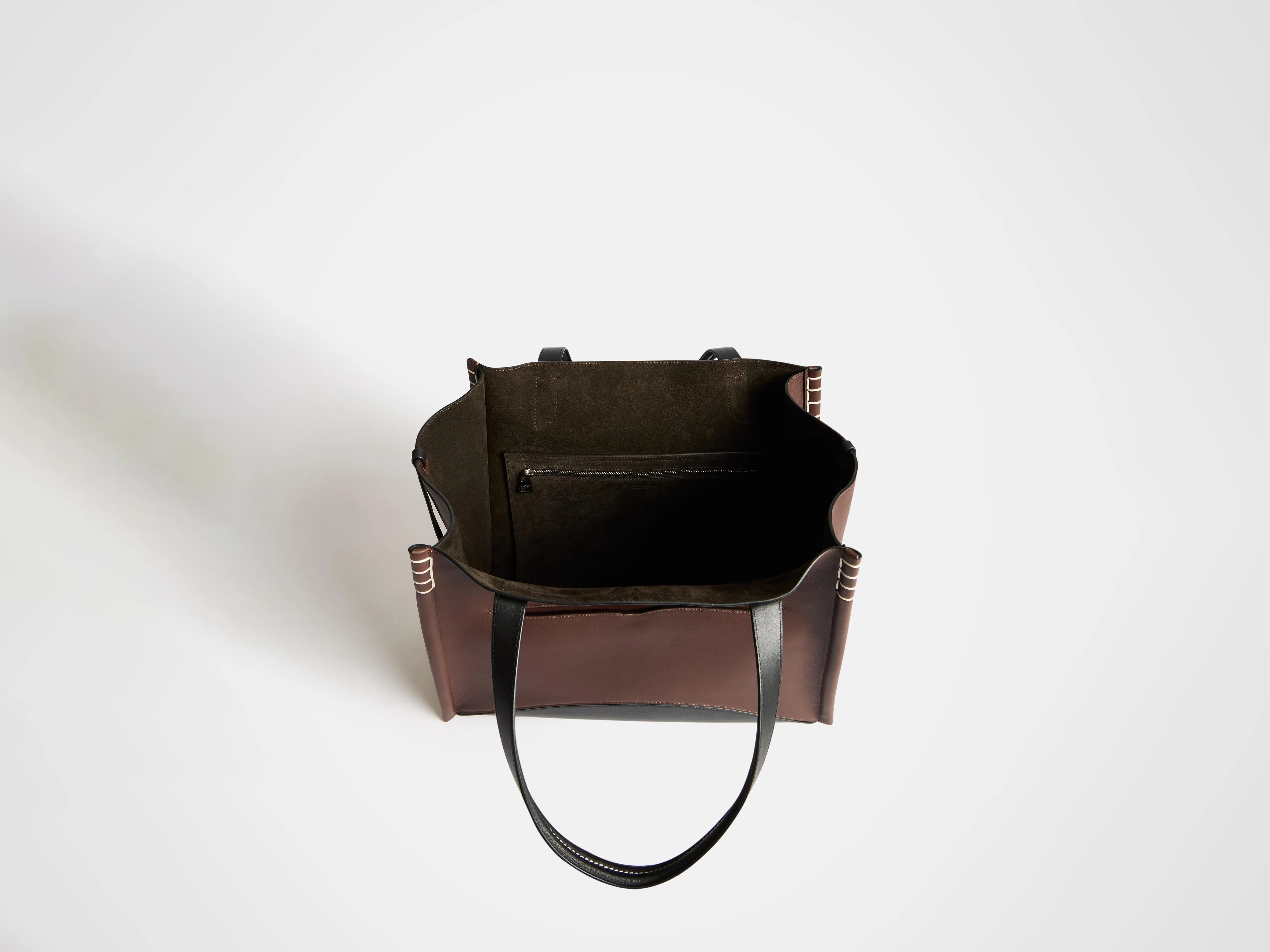 LOAFER CABAS IN BURGUNDY & BLACK - Image 6