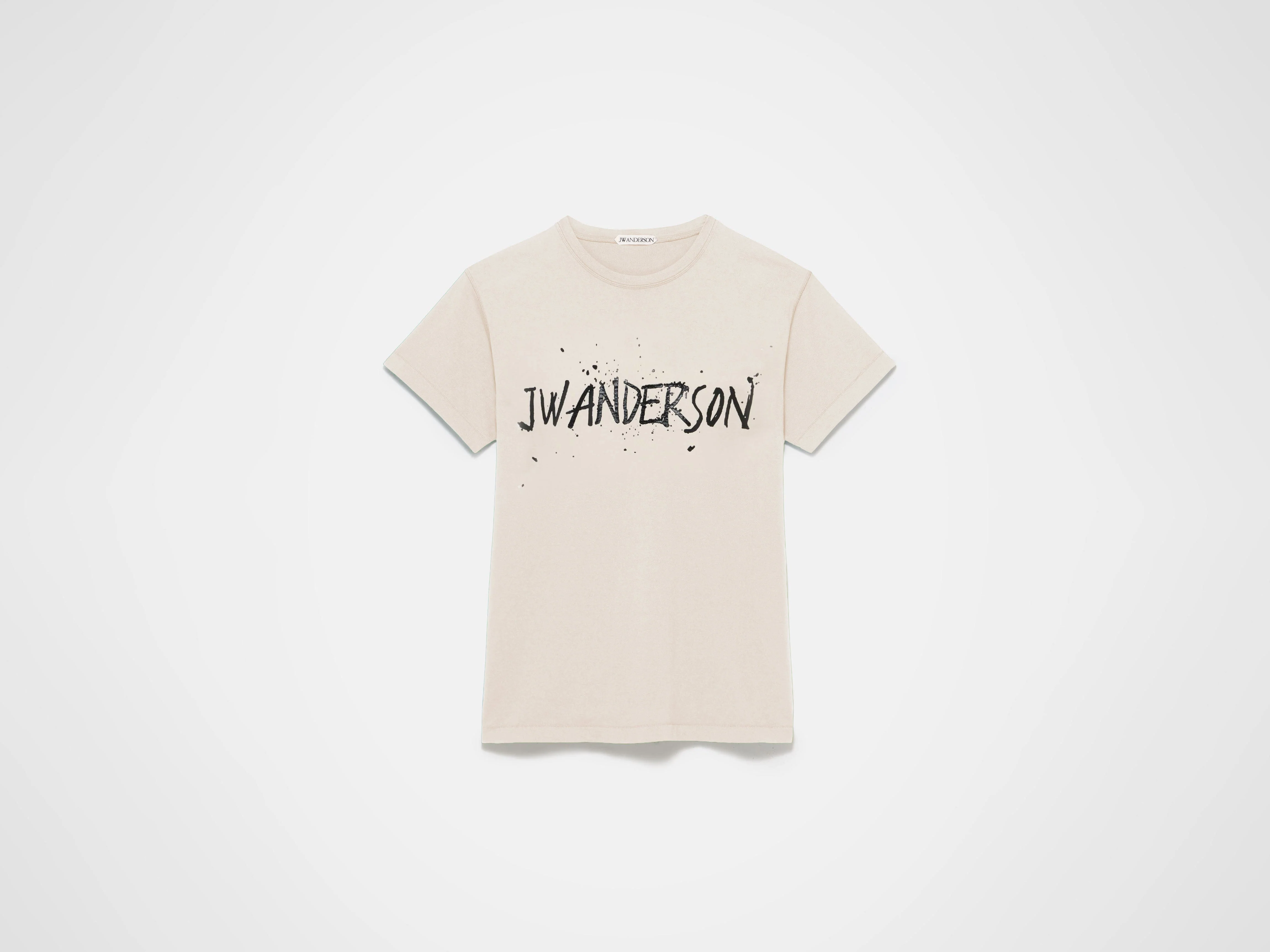 MENS CIRCULAR T-SHIRT IN ECRU - Image 6