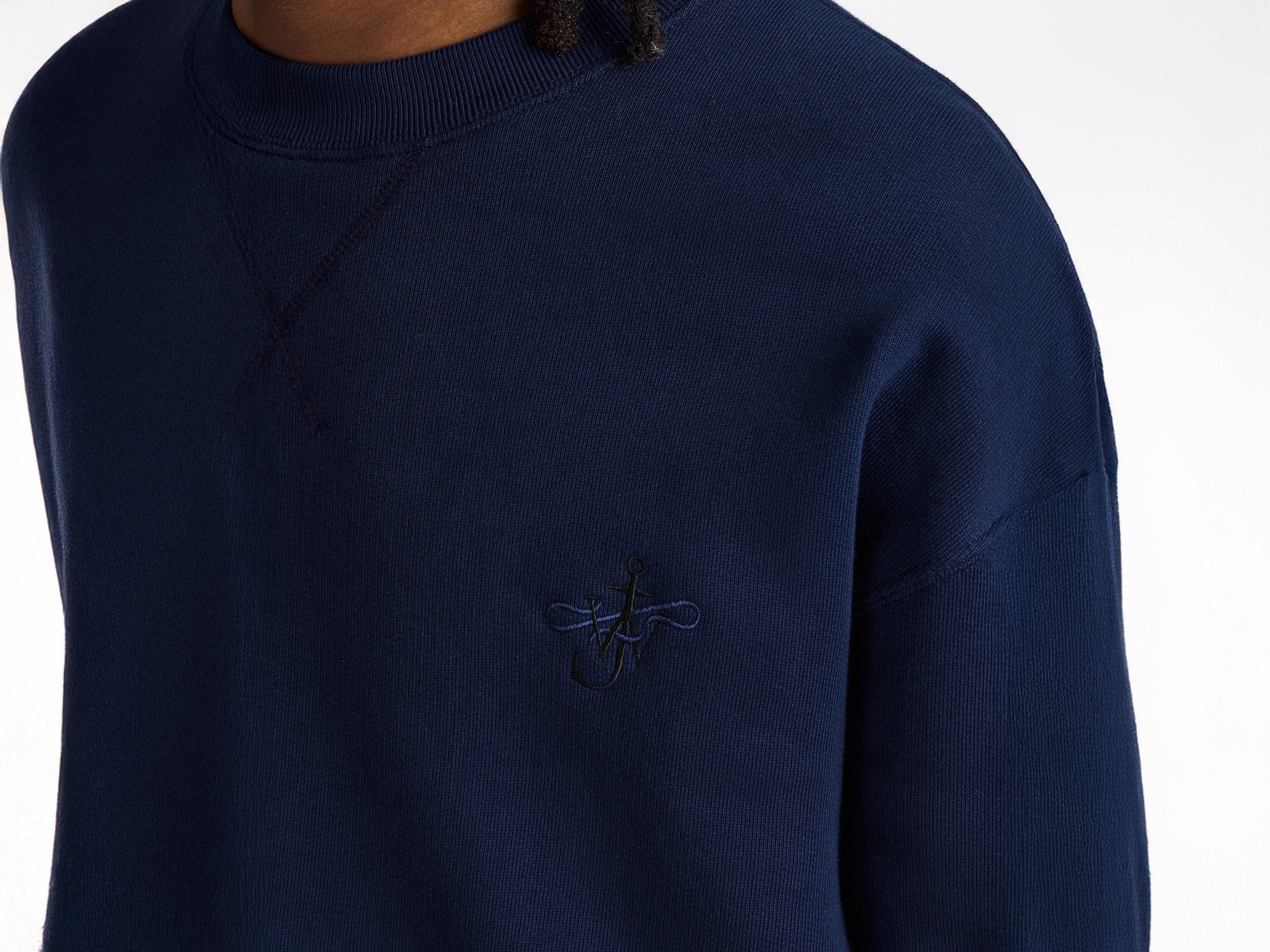MENS RIBBON ANCHOR SWEATSHIRT IN NAVY - Image 5