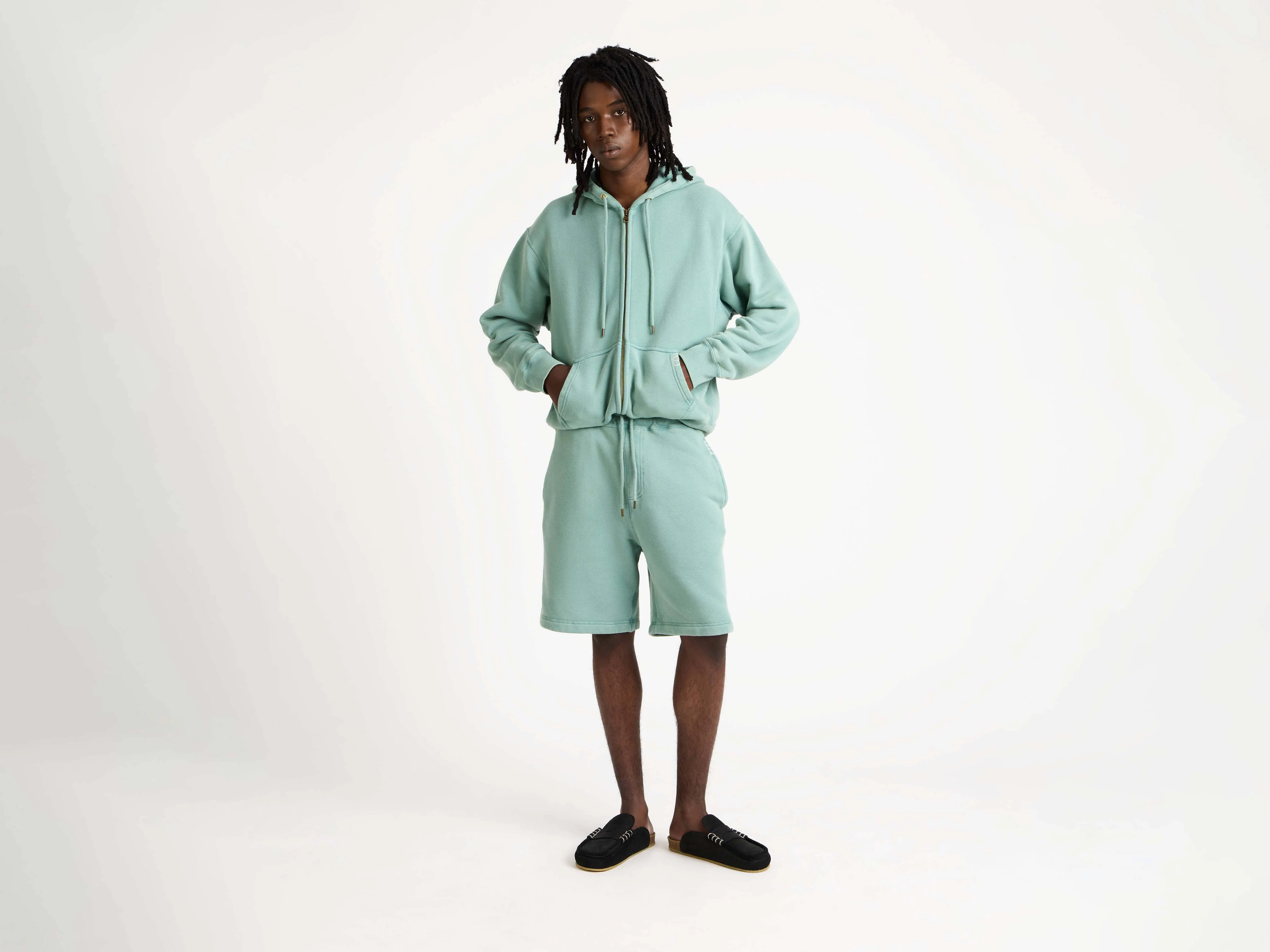 MENS STITCH LOAFER IN BLACK - Image 3