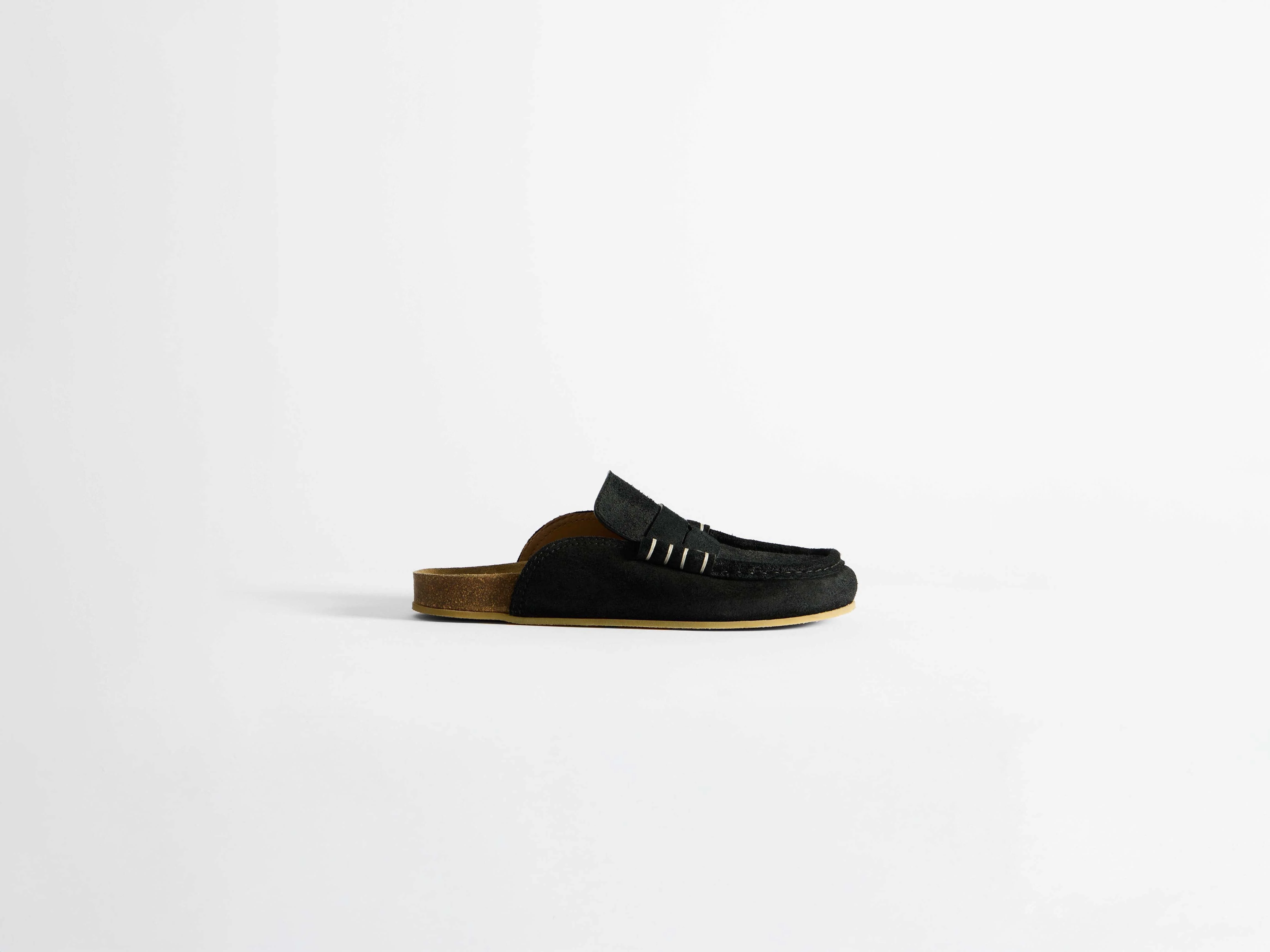 MENS STITCH LOAFER IN BLACK - Image 5