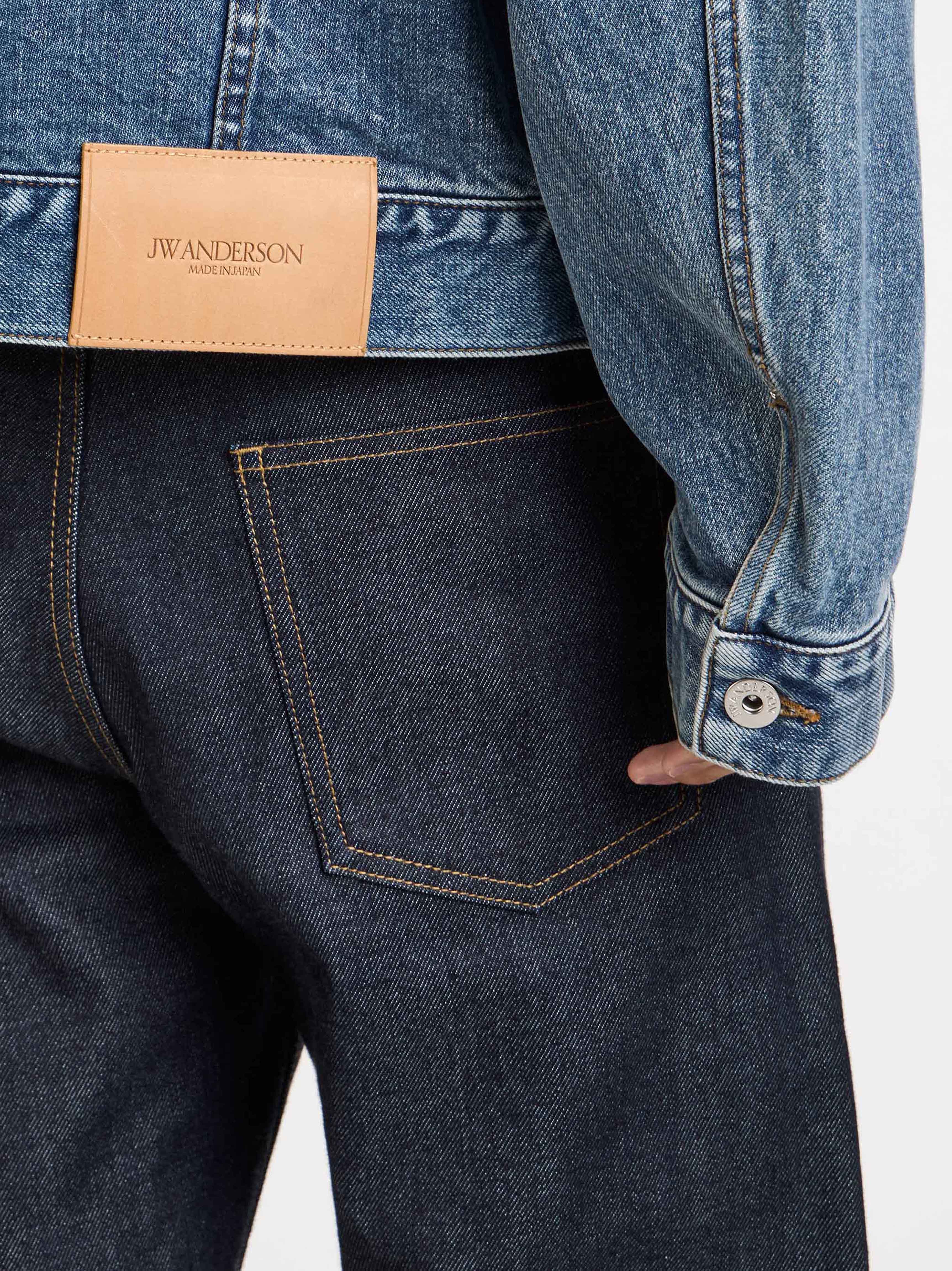 MENS STRAIGHT LEG DENIM JEANS IN INDIGO - Image 4