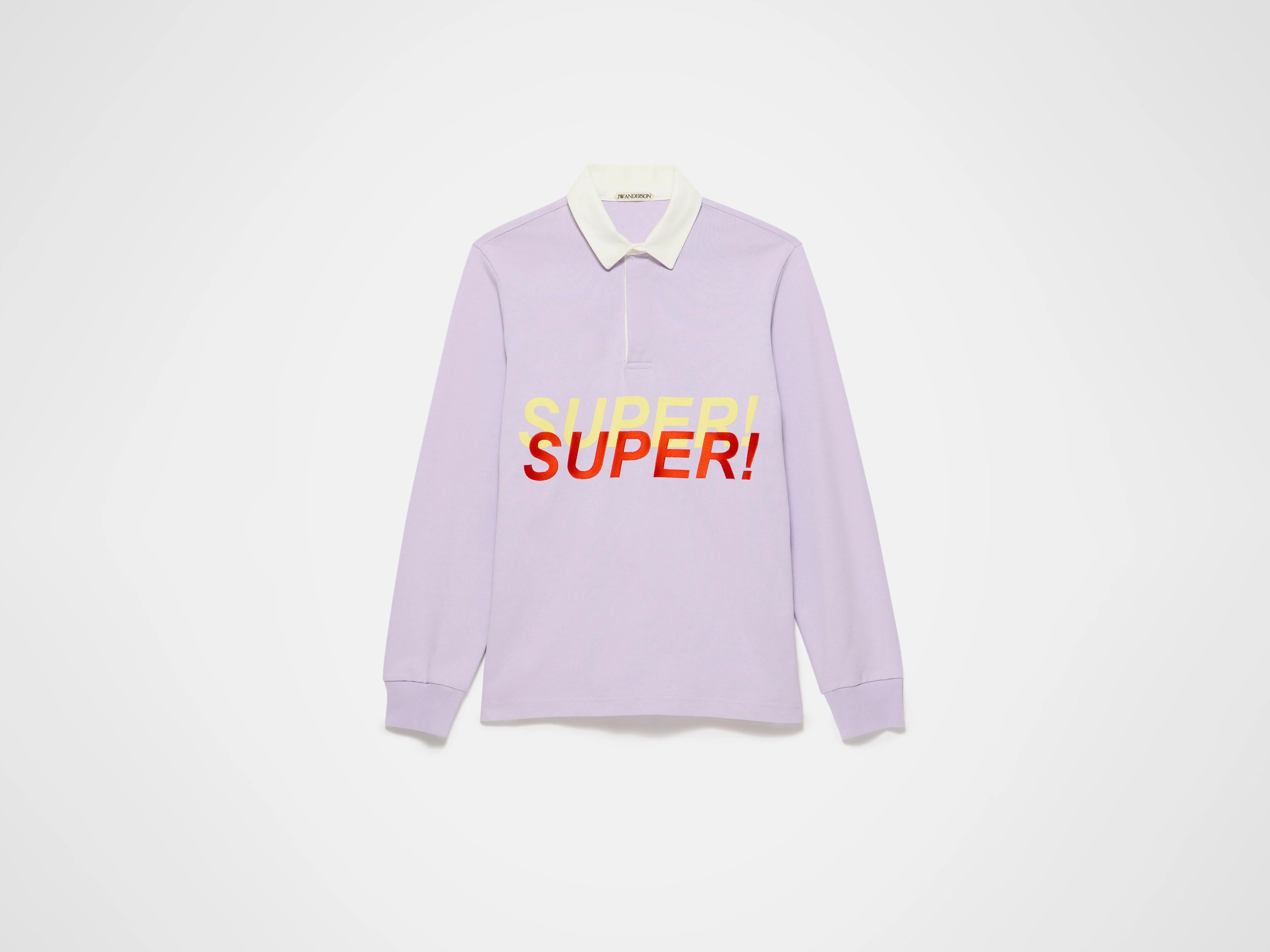 MENS 'SUPER SUPER' RUGBY POLO TOP IN PURPLE - Image 5