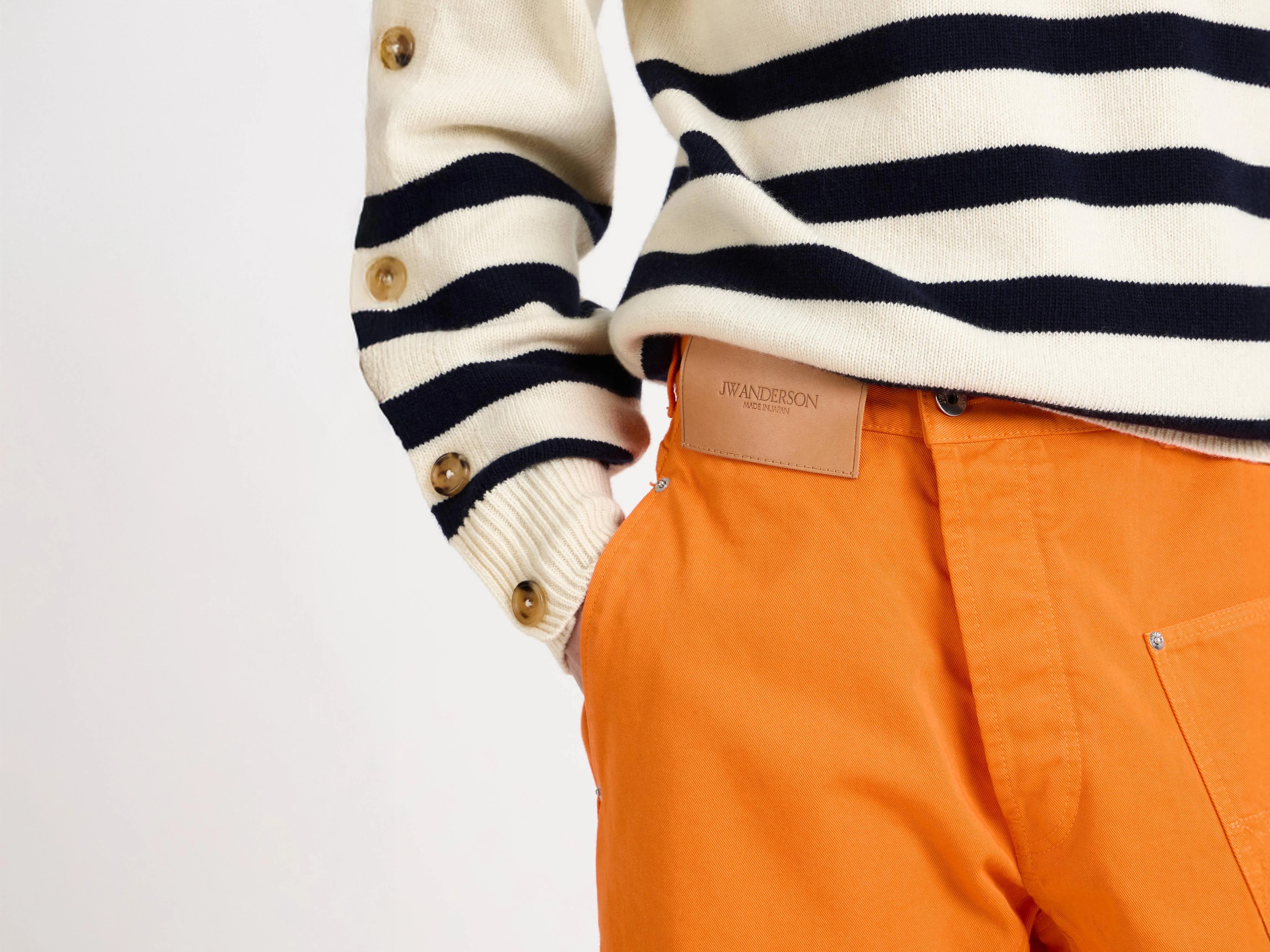 MENS TWISTED WORKWEAR JEANS IN BRIGHT ORANGE - Image 7