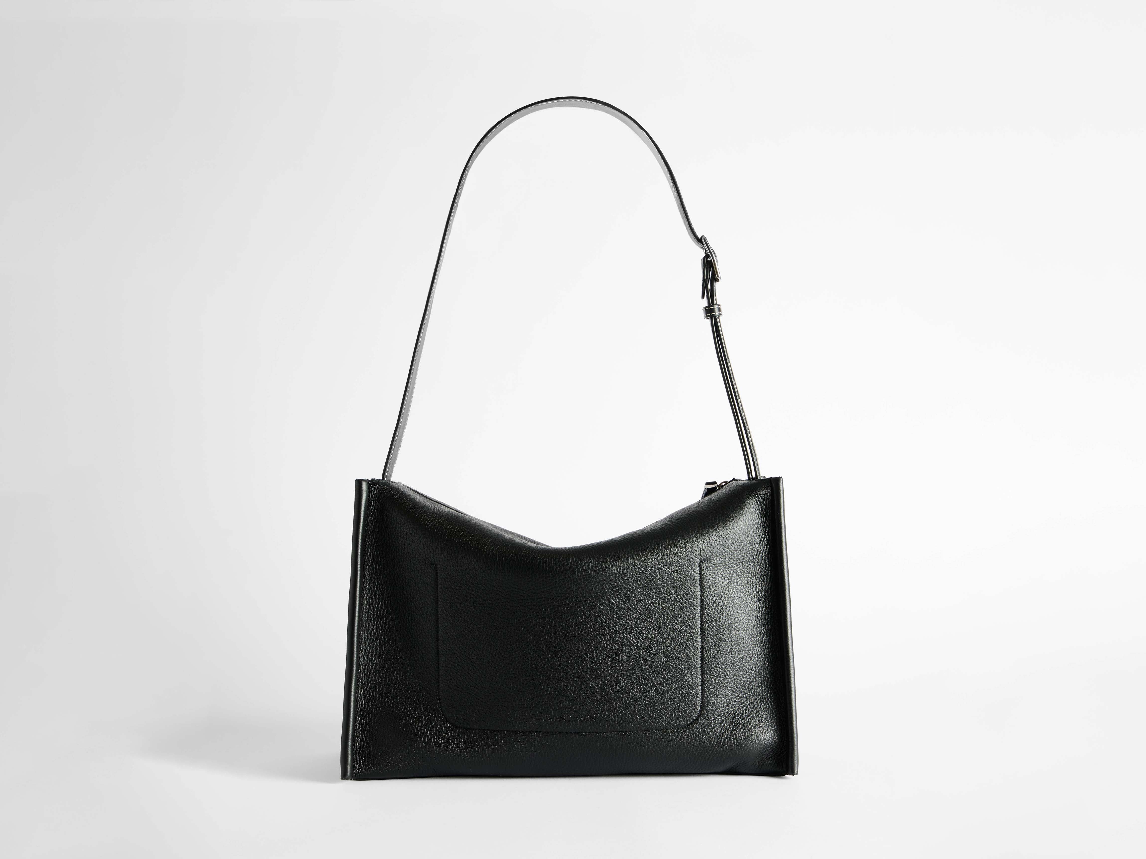 MESSENGER LOAFER BAG IN BLACK LEATHER - Image 5