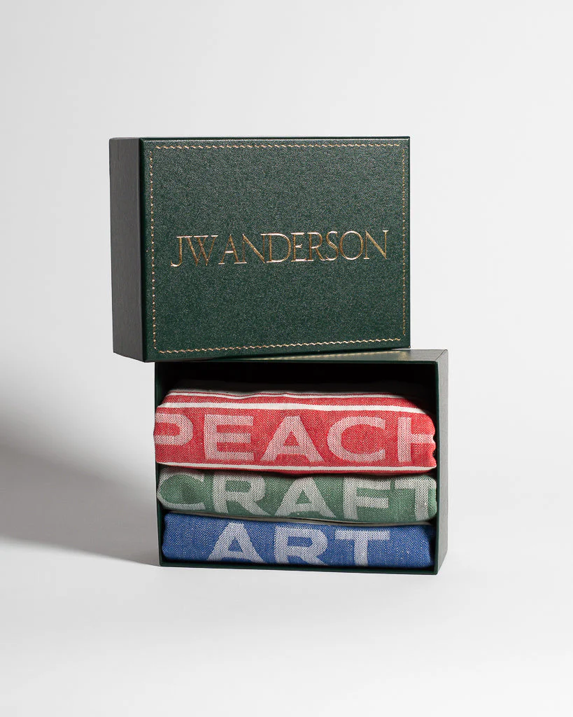 SET OF IRISH LINEN TEA TOWELS IN MULTI - Image 6