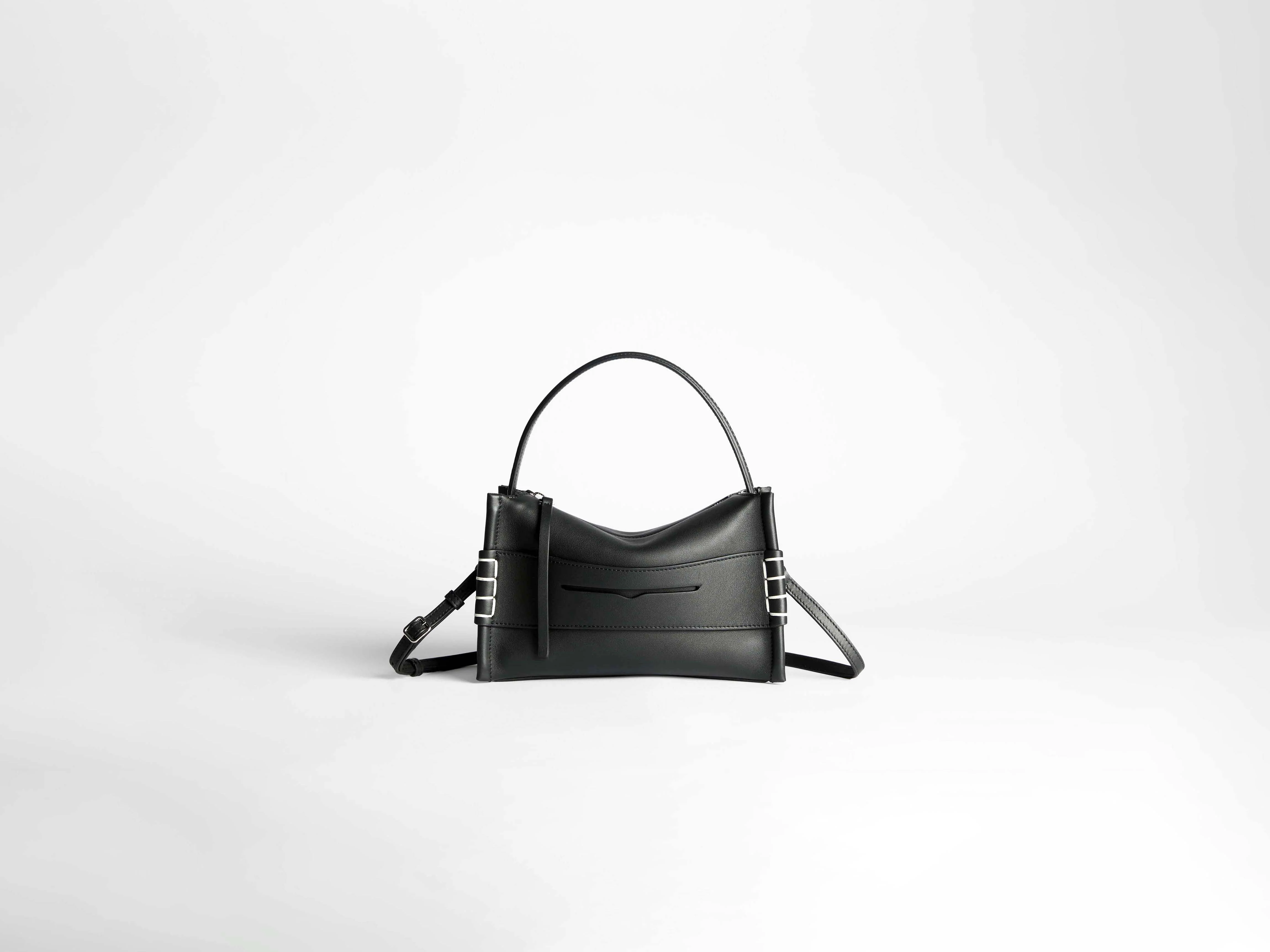 SMALL LOAFER BAG IN BLACK LEATHER - Image 3