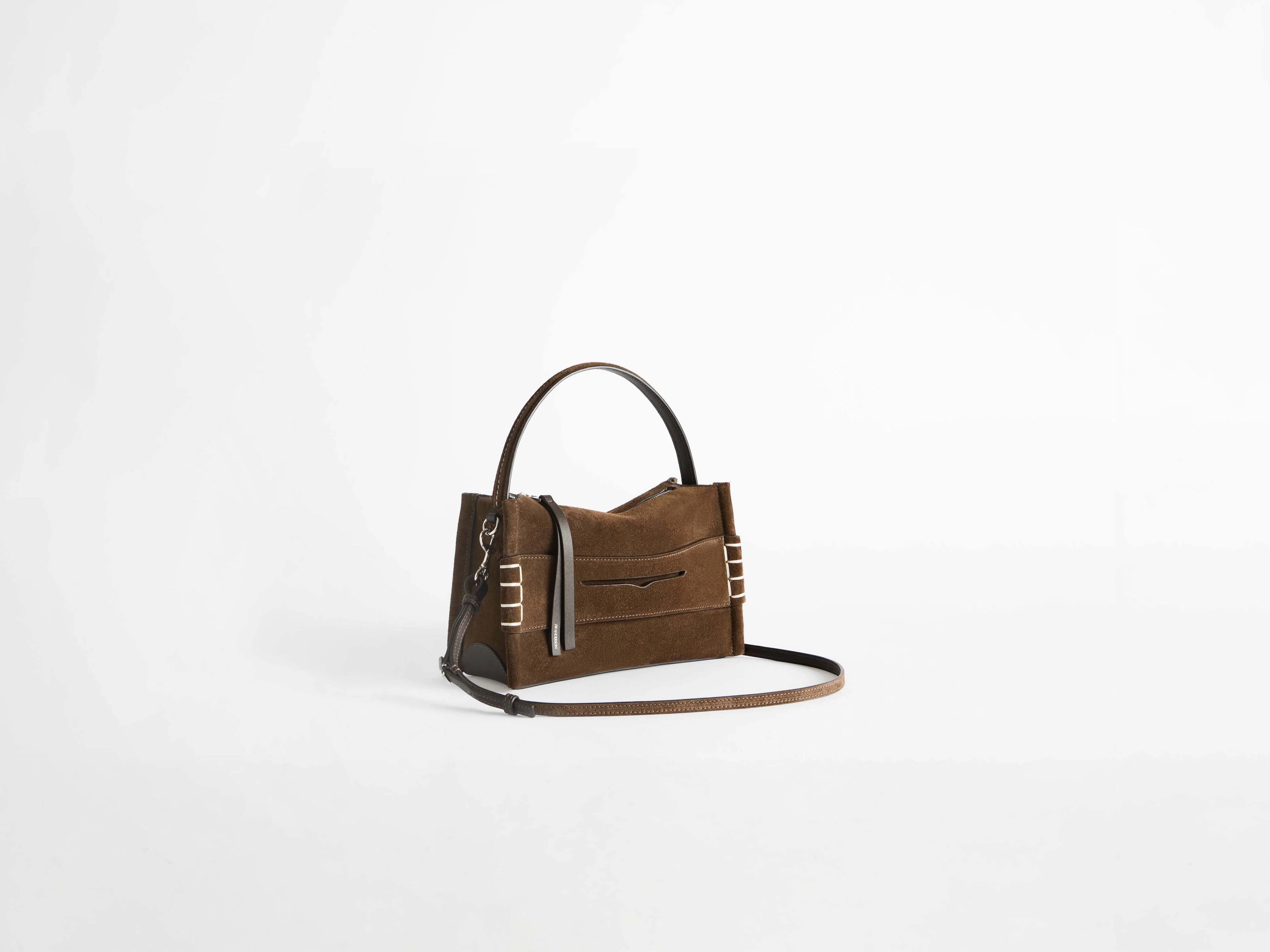 SMALL LOAFER BAG IN BROWN SUEDE - Image 3