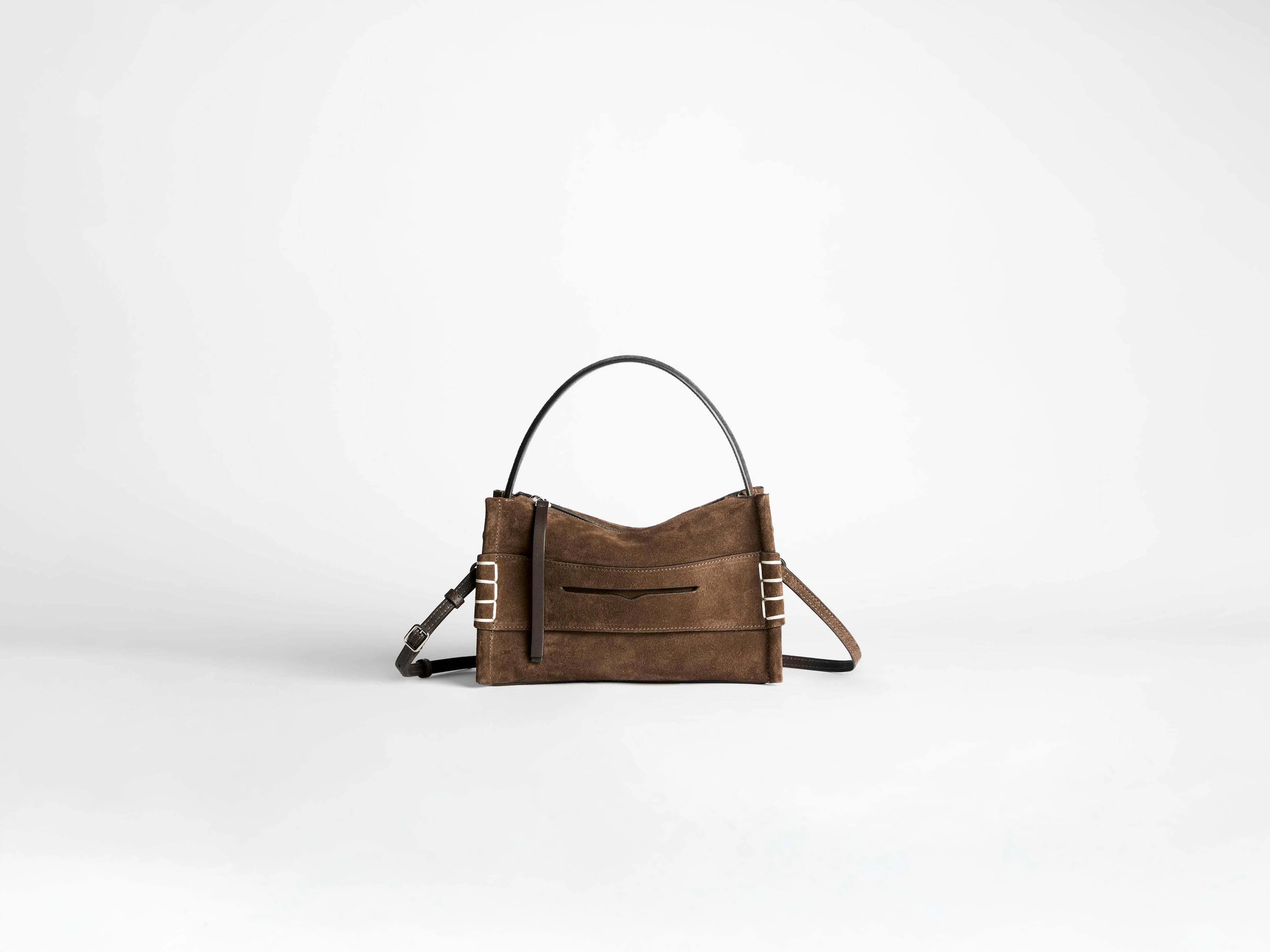 SMALL LOAFER BAG IN BROWN SUEDE - Image 5