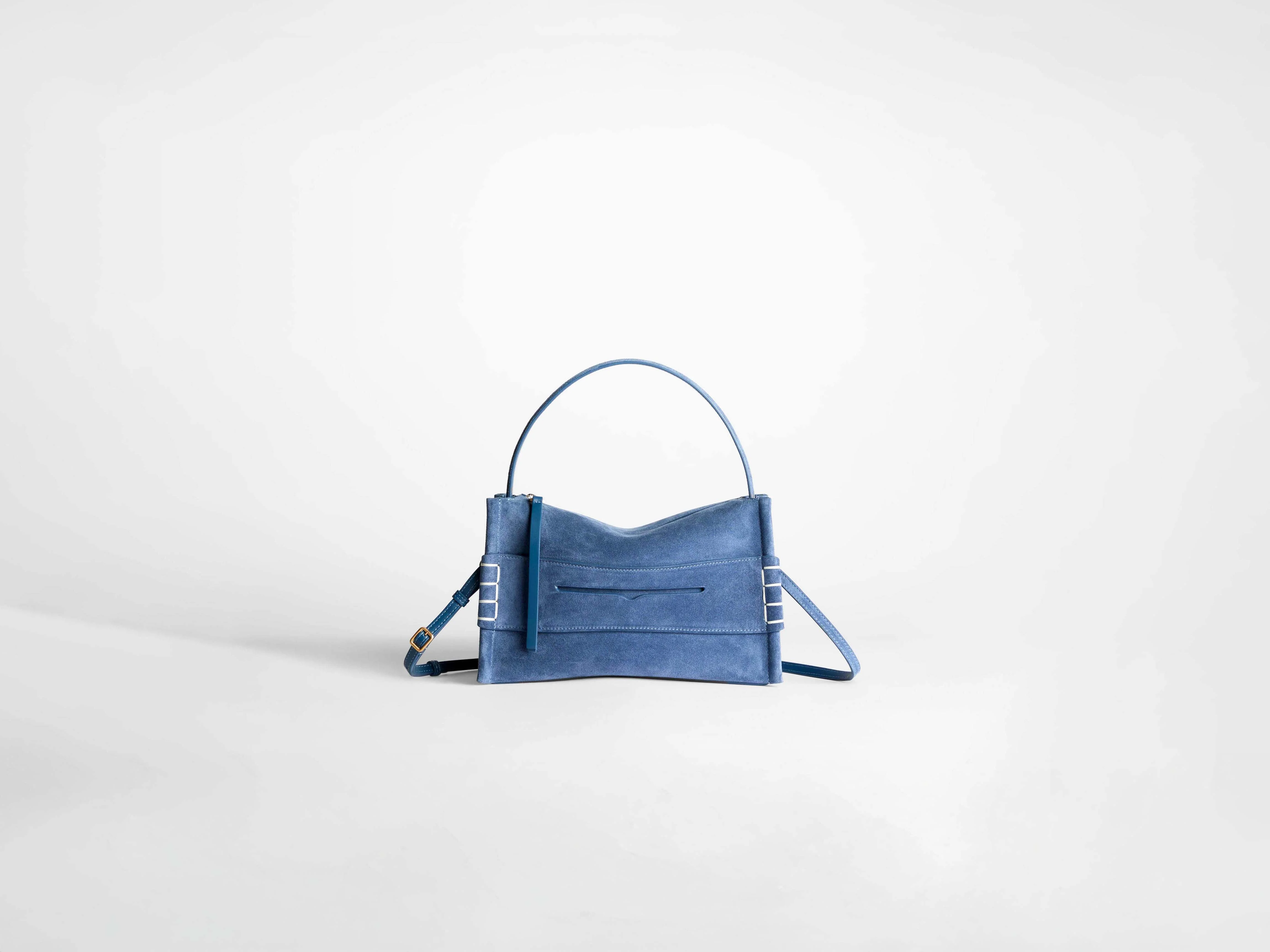 SMALL LOAFER BAG IN MID BLUE - Image 4