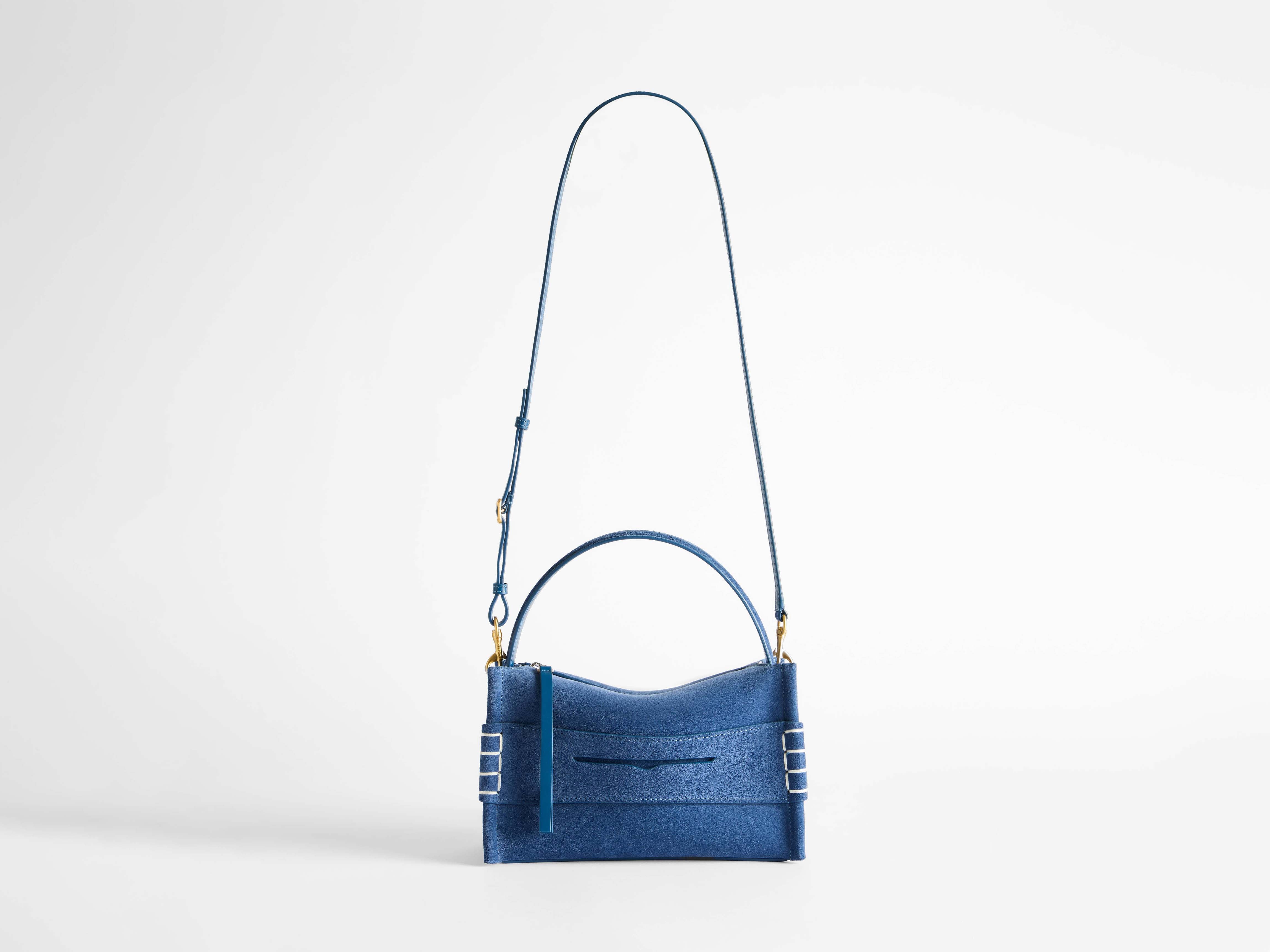 SMALL LOAFER BAG IN MID BLUE - Image 5